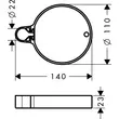 Kép 2/2 - HANSGROHE Casetta'C szappantartó