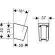 Kép 13/13 - HANSGROHE zuhanytartó Porter S