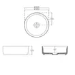 Kép 7/7 - ISVEA Infinity Round kerámia mosdó, 36×12 cm, fehér