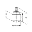 Kép 2/2 - KLUDI E-GO vezérlőegység 40 mm (K40)