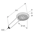 Kép 2/2 - KLUDI Freshline kézizuhany RS 1S, fehér