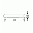 Kép 2/2 - KLUDI lefolyócső egyenes, 200 mm