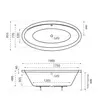 Kép 3/3 - M-ACRYL Oval különleges akril kád