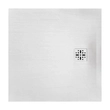 Kép 2/7 - MARMY Basalto zuhanytálca - 80×80 selyem fehér (prada white)