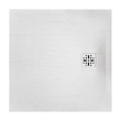 Kép 2/7 - MARMY Basalto zuhanytálca - 100×100 selyem fehér (prada white)