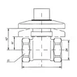 Kép 2/2 - MOFÉM csempeszelep 3/4" kék