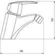 Kép 2/2 - NOVASERVIS Metalia 56 bidécsaptelep, fém leeresztővel