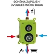Kép 2/3 - NOVASERVIS Nobless Vision X falsík alá építhető 2 funkciós csaptelep váltószeleppel, beépítődobozzal