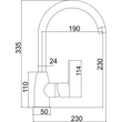 Kép 6/6 - NOVASERVIS Titania Fresh konyhai csaptelep, gránit-fekete