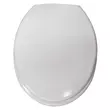 Kép 1/2 - WC ülőke duroplast, fehér, fém zsanérral