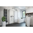 Kép 2/7 - RADAWAY Essenza Black KDJ+S szögletes zuhanykabin - nyílóajtó
