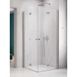 Kép 1/5 - RADAWAY Nes Brushed Nickel KDD-B szögletes szálcsiszolt króm zuhanykabin (1 oldal)