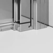 Kép 3/5 - RADAWAY Nes Brushed Nickel KDD-B szögletes szálcsiszolt króm zuhanykabin (1 oldal)