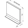 Kép 4/4 - RAVAK Formy 1200 tükör - fehér