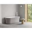 Kép 2/4 - RAVAK Ypsilon szabadon álló akrilkád, fehér/smoke grey, fehér lefolyó