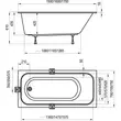 Kép 5/5 - RAVAK Chrome Slim kád