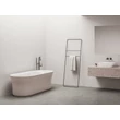 Kép 2/4 - RAVAK Ypsilon szabadon álló akrilkád, fehér/alabaster pink, fehér lefolyó