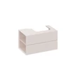 Kép 2/7 - RAVAK SD Lite 80 fürdőszobai szekrény mosdó alá, alabaster pink, balos