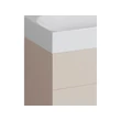 Kép 5/7 - RAVAK SD Lite 80 fürdőszobai szekrény mosdó alá, alabaster pink, balos