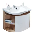 Kép 1/10 - RAVAK SDU Rosa Comfort mosdó alatti szekrény - cappuccino/fehér, jobbos