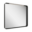 Kép 1/4 - RAVAK Strip tükör 500×700 fekete, világítással