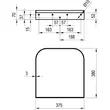 Kép 3/3 - RAVAK Yard 600 konzol, fekete