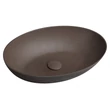 Kép 1/8 - TONEB Formigo beton mosdó, 60×14,5×40,5 cm, sötét barna