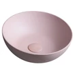 Kép 1/9 - TONEB Formigo beton mosdó, átm.: 39 cm, rózsaszín