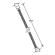 Kép 4/4 - SAPHO Powerflex gégecső, Antitwist, 150 cm, arany