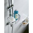 Kép 3/5 - SAPHO Smart fémrácsos polc zuhanyoszlopra, 18-25 mm, króm