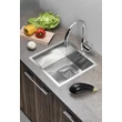 Kép 2/8 - SAPHO Zero beépíthető mosogatótálca, 44×43×20 cm, inox