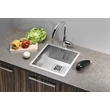 Kép 3/8 - SAPHO Zero beépíthető mosogatótálca, 44×43×20 cm, inox