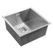 Kép 4/8 - SAPHO Zero beépíthető mosogatótálca, 44×43×20 cm, inox