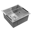 Kép 5/8 - SAPHO Zero beépíthető mosogatótálca, 44×43×20 cm, inox