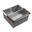 Kép 6/8 - SAPHO Zero beépíthető mosogatótálca, 44×43×20 cm, inox