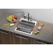Kép 6/8 - SAPHO Epic beépíthető mosogatótálca, 44×48×20 cm, inox