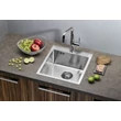 Kép 7/8 - SAPHO Epic beépíthető mosogatótálca, 44×48×20 cm, inox