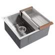 Kép 3/8 - SAPHO Epic beépíthető mosogatótálca, 54×43×20 cm, inox