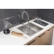 Kép 5/8 - SAPHO Epic beépíthető mosogatótálca, 54×43×20 cm, inox