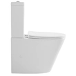 Kép 2/9 - SAPHO Paco rimless monoblokkos WC, alsó/hátsó kifolyású, ülőke nélkül, 38×64 cm, duálgombos öblítőmechanikával
