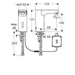 Kép 2/2 - SCHELL Celis E elektronikus mosdócsaptelep HD-K, 9V elemmel