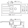 Kép 6/7 - SCHOCK CRISTALITE® Formhaus D-150L + Plutos konyhai csaptelep