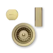Kép 1/2 - SCHOCK szűrőkosár, távműködtető gomb, túlfolyó takaró - white gold