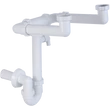 Kép 1/2 - Csőszifon 6/4", kétmedencés, mosógép csatlakozóval, Ø40 mm-es elfolyással