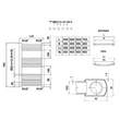 Kép 3/3 - TECHNIK THERM Angora egyenes törölközőszárító radiátor, króm, 500×1100