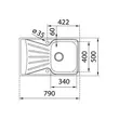 Kép 7/9 - TEKA Starbright 45 E-XN 1B 1D mosogatótálca