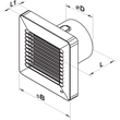 Kép 4/4 - VENTS 100 Alta T L ventilátor, automata zsalus, időzítős, golyóscsapágyas
