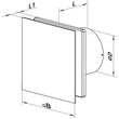 Kép 2/2 - VENTS 100 Solid TH L ventilátor, időzítős, páraérzékelős, golyóscsapágyas
