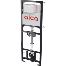 ALCA A108F/1500 szerelőkeret tartállyal falikúthoz, szennycsővel DN90/110 és csapteleppel