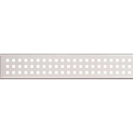 ALCA drén folyóka rács 75 mm, rozsdamentes acél